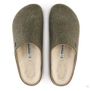 Birkenstock Kaprun Khaki Wool Felt Clogs, New with Tags & Original Box, RARE!